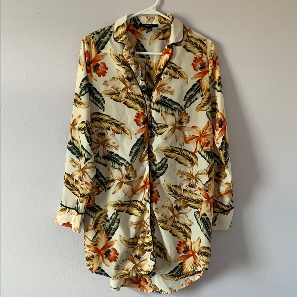 FOREVER 21 pajama shirt